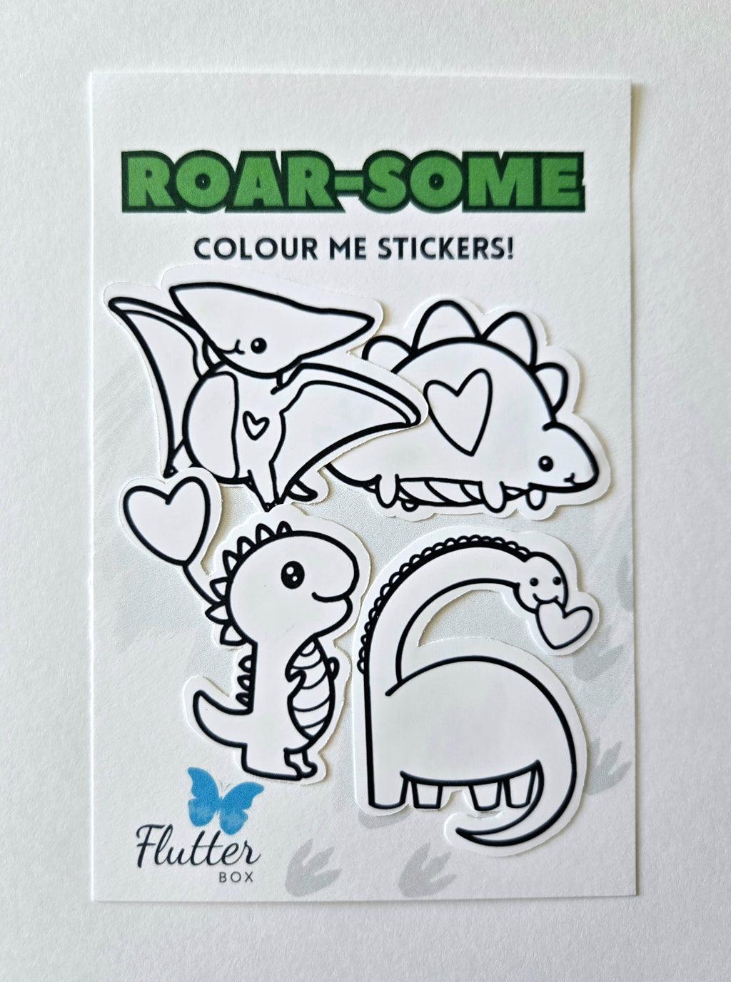 Roarsome Dino Colour-Me Sticker Pack 🦖