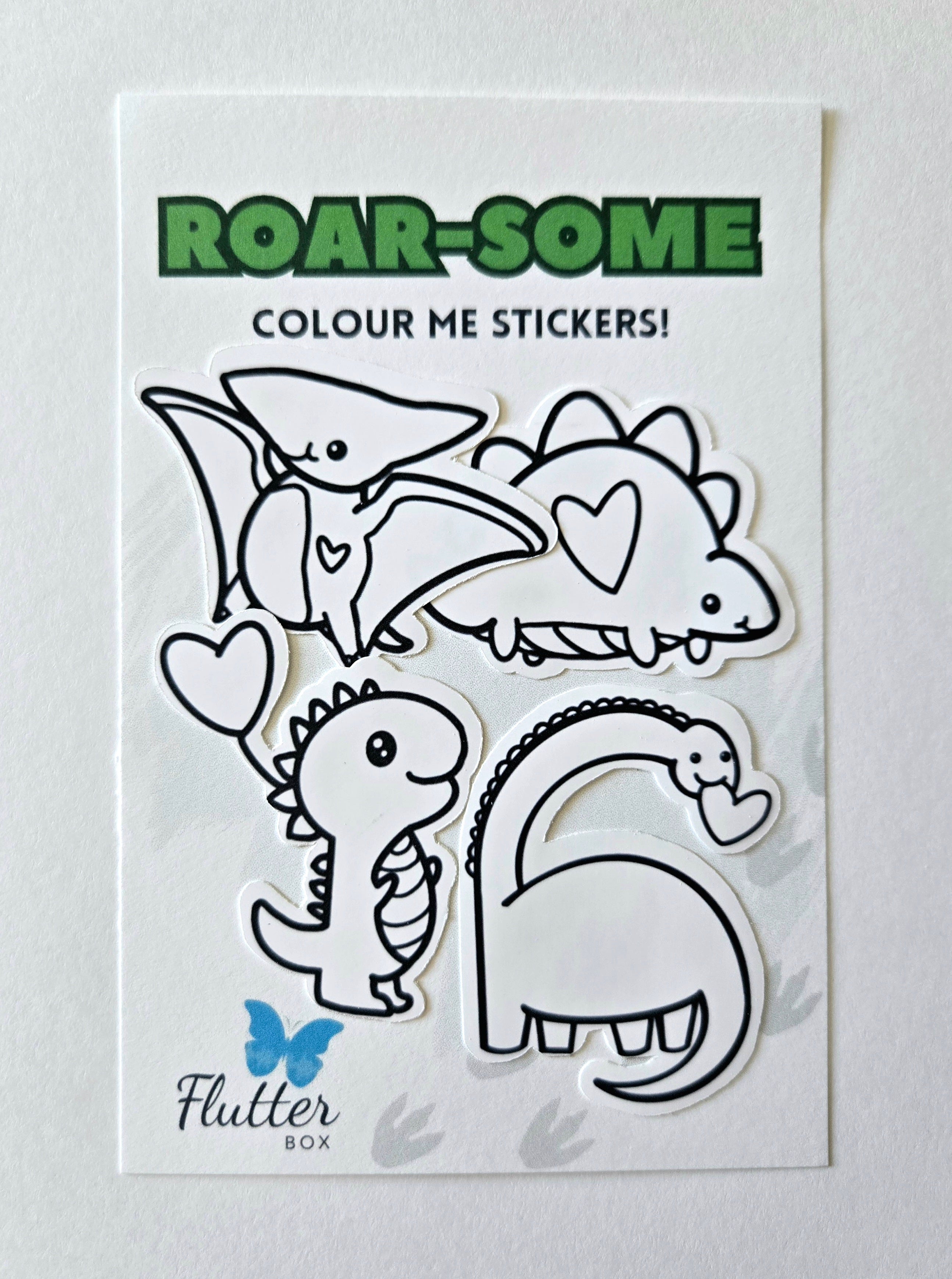 Roarsome Dino Colour-Me Sticker Pack 🦖