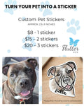 Custom Pet Sticker – Personalized Dog or Cat Illustration